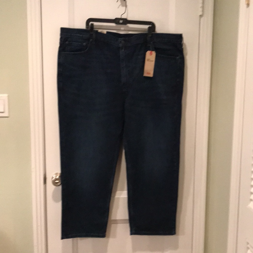 NWT Levi’s 550 Relaxed Fit Jeans Men’s Big & Tall 50x29 Dark Wash Stretch